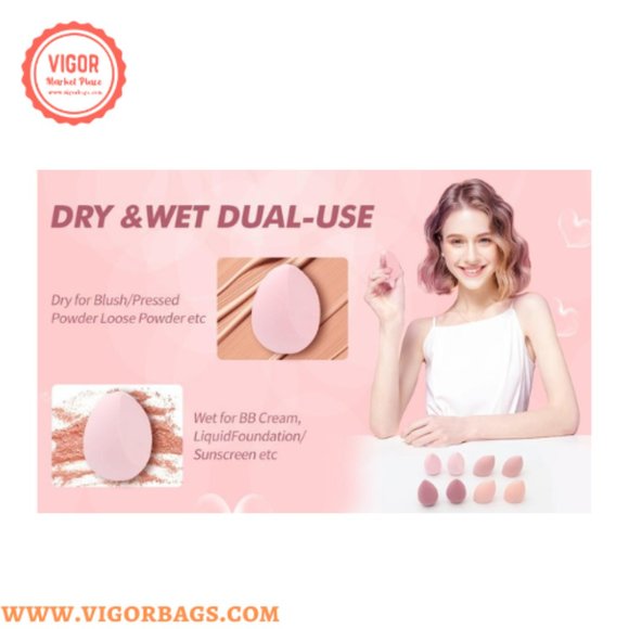 High Quality Makeup Sponge Set Makeup Sponges Blender 8pcs Set - Picture 7 of 10